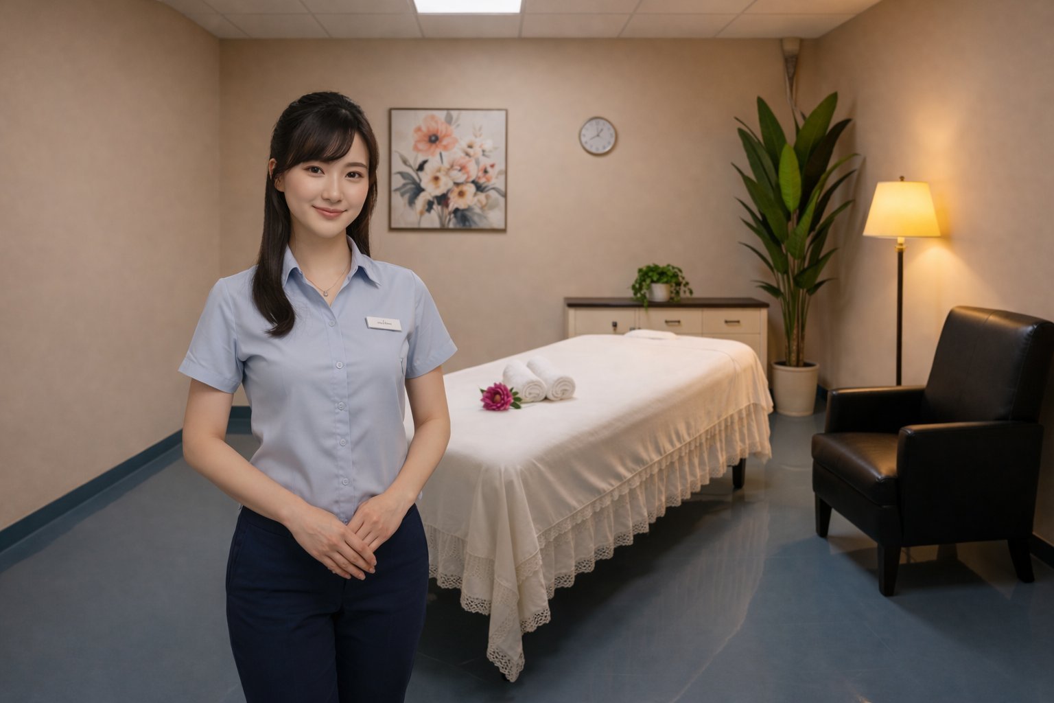 Friendly female massage therapist Garden Spa Carpinteria